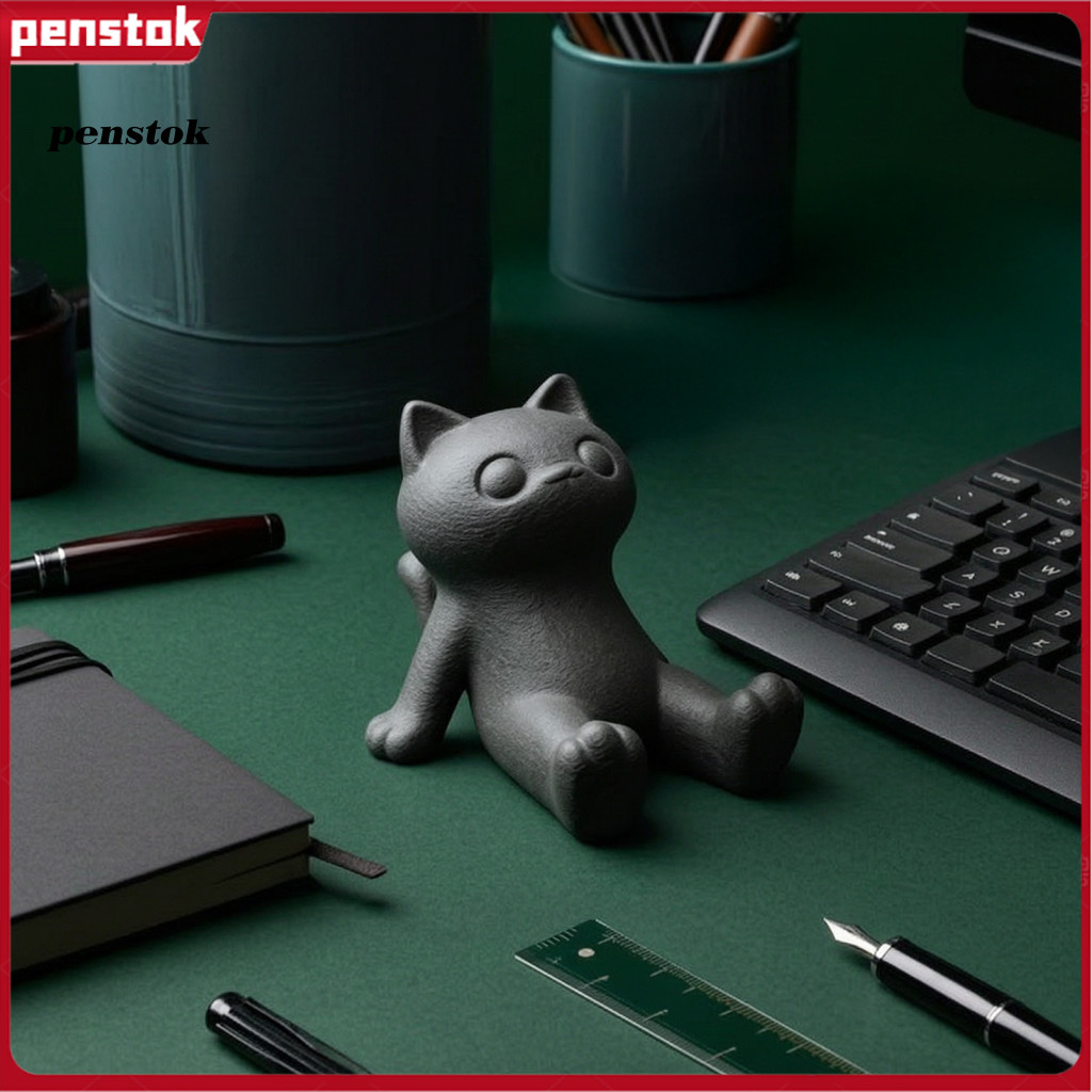 Animal Phone Holder Cute Cat Stand 3d Printed Lying Desk for Tablet Mount for Home Office Decor Perfect Gift for Lovers