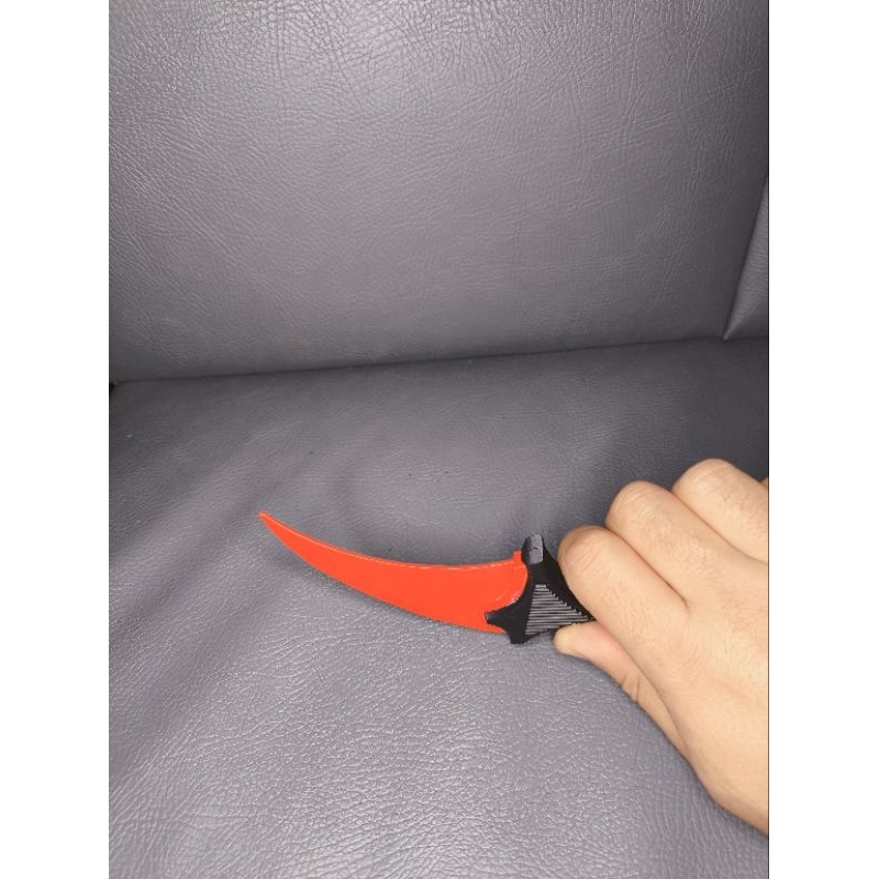 Faca Karambit Gamer CS2 tCosplay Decoração Impressão 3D