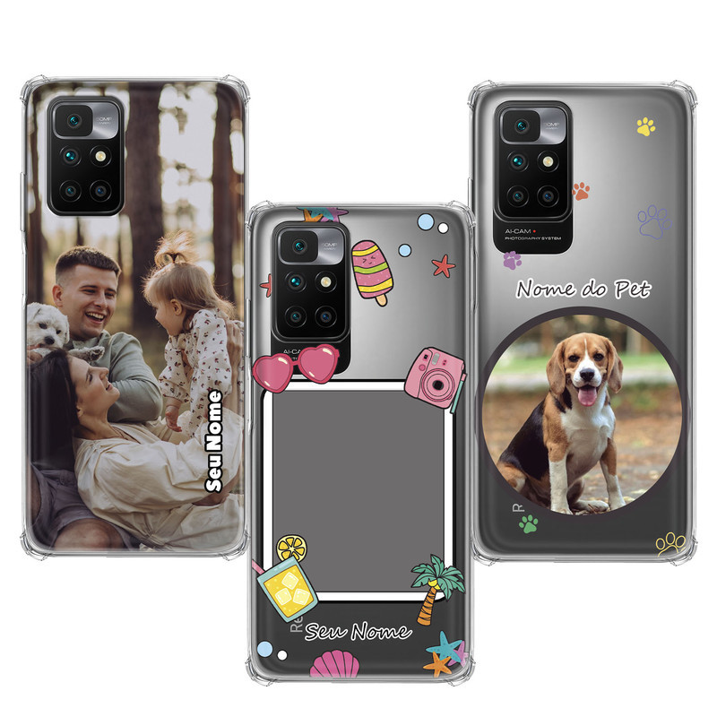 Capinha compatível com Xiaomi Redmi 10 Prime - Fotos Personalizadas