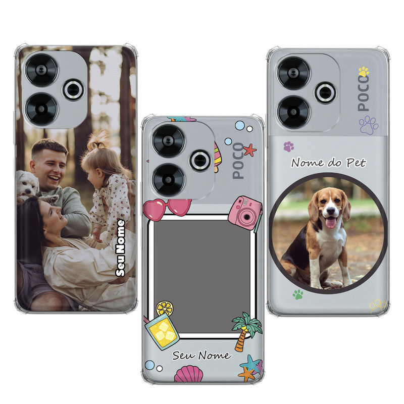 Capinha compatível com Xiaomi Poco M6 4G - Fotos Personalizadas