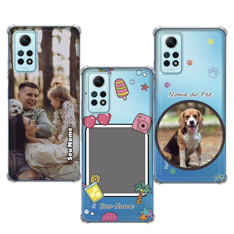Capinha compatível com Xiaomi Redmi Note 12 Pro 4G - Fotos Personalizadas