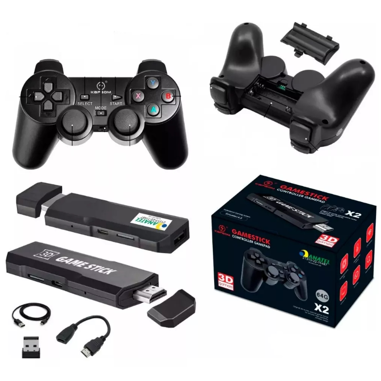 GameStick w/ 2x Controller Gamepad PSP,PS1,N64,CP1,CP2,CP3,Neogeo,GBX,MAME.FC.FC,SFC,GB.GBA.GBC,etc