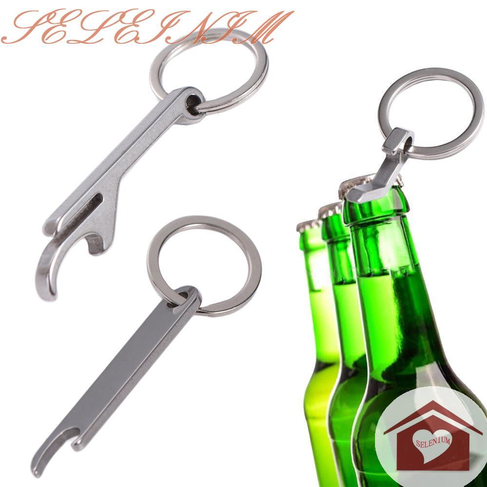 Chaveiro Abridor De Garrafa De Cerveja Selênio , Mini De Aço Inoxidável , Metal De Ferramenta De Acampamento