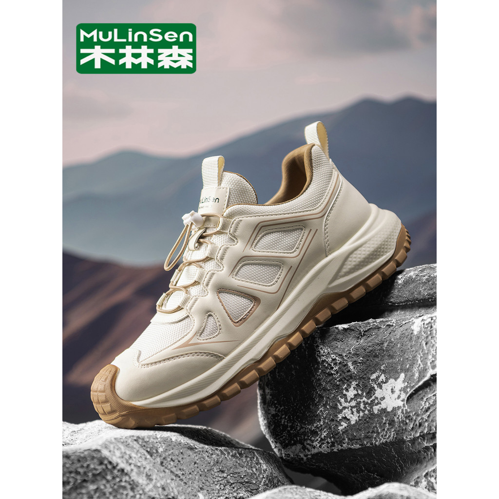 Mulinsen sapatos masculinos inverno High-End Street Wear adolescente esportes sola macia deslizamento-On montanhismo pai