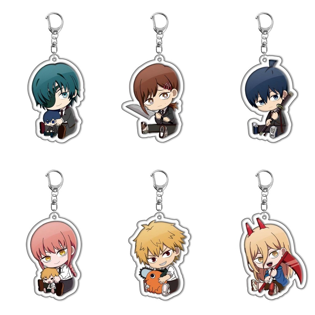 Cute cartoon acrylic double-sided transparent keychain