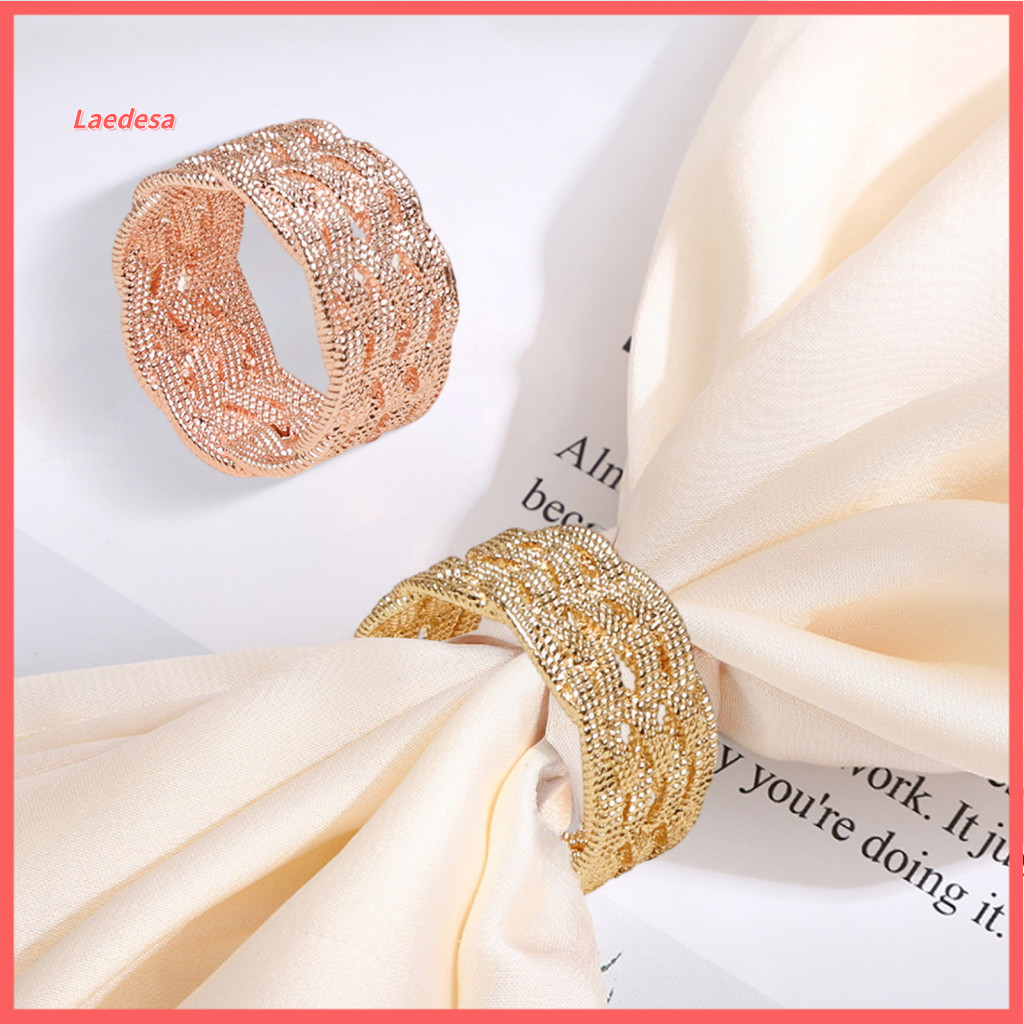 Hollow Woven Scarf Ring Fashion Texture Silk Clip Slide for Women Neckerchiefs Scarves Shirts – Elegant and Lightweigh