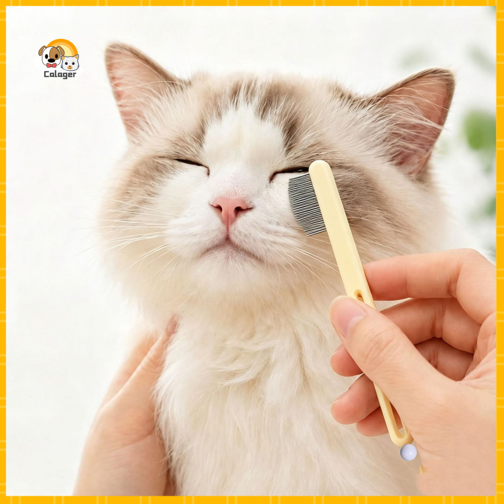 Pet Hair Removal Tool Grooming Comb for Cats Dogs Stainless Steel Detangling Dematting Fur Remover Brush Easy for Pets D
