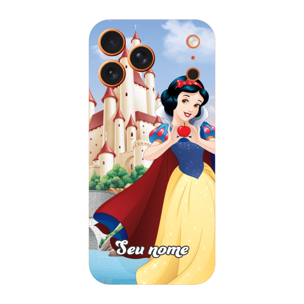 Capinha para iPhone 17 Pro Max Anti Impacto Personalizada - Branca de Neve com nome