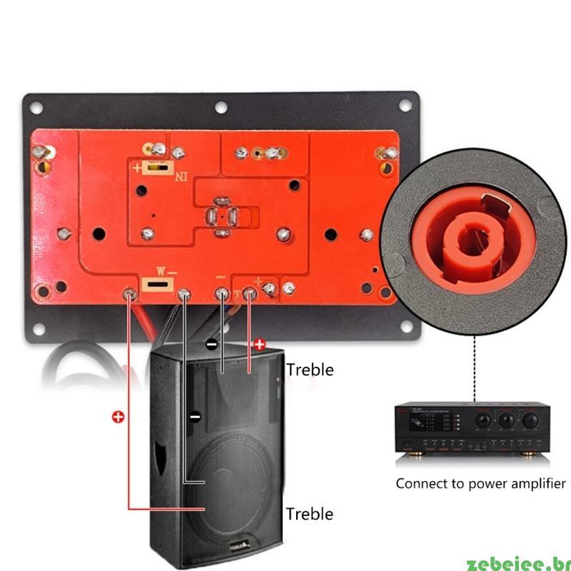 zebeiee Professional 300W Stage Crossover HiFi Stereo Filtros 2800Hz