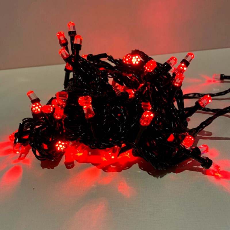 Pisca Pisca Cordão 100 Vermelho LED Decoração Iluminação Premium Original Profissional Top Durável Resistente Prático