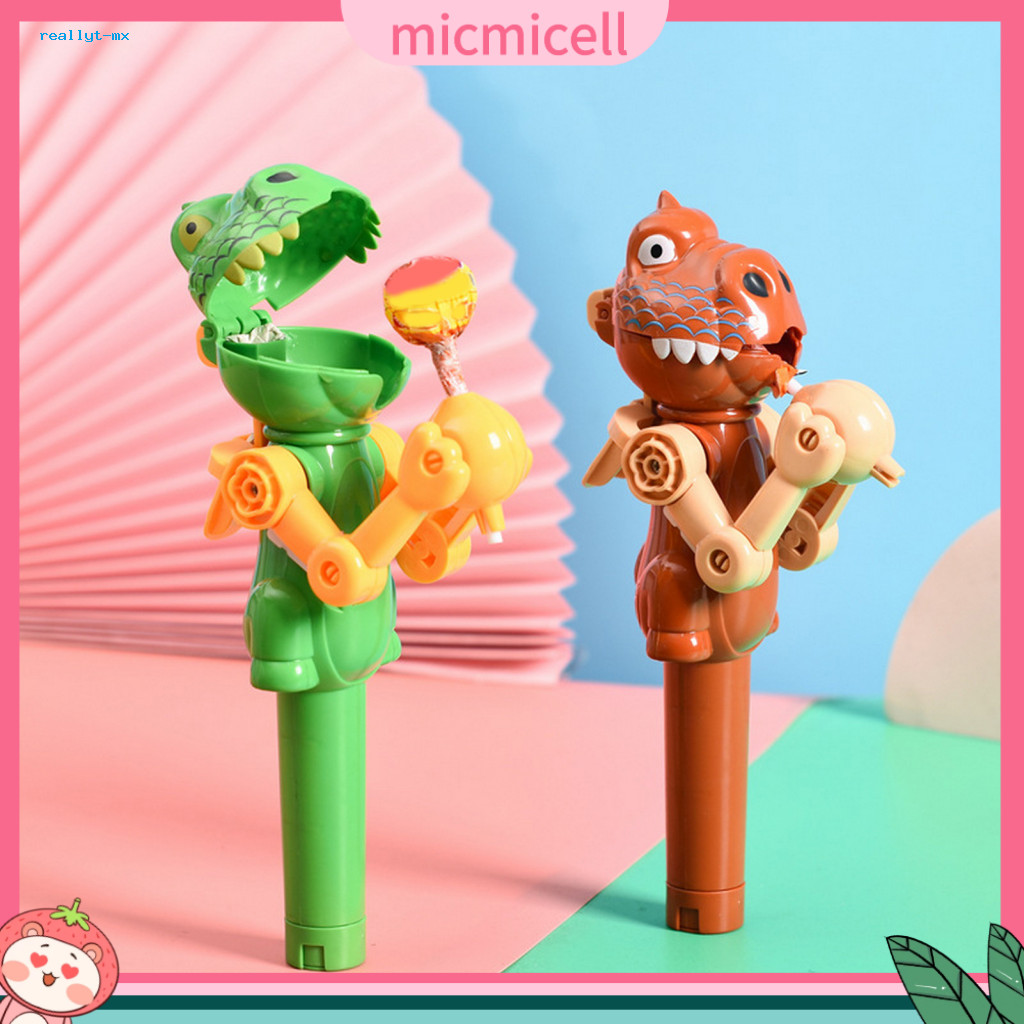 Stress Relief Gift for Kids Dinosaur Lollipop Holder – Fun Cartoon Candy Storage Toy Kid-friendly Novelty for Children