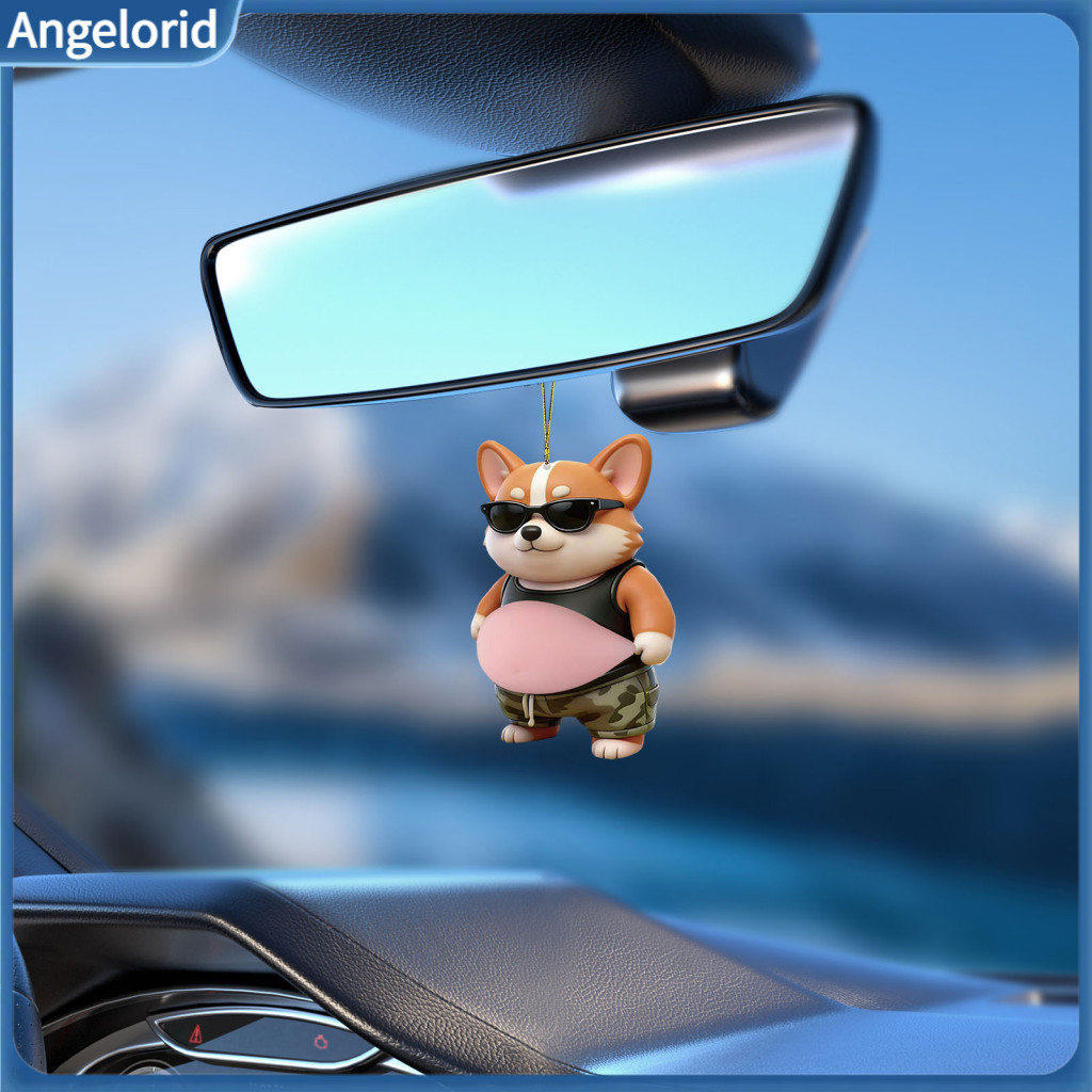 Anti-collision Bumper Furniture Corner Protector Car Pendant Fat Dog Shape Decompression Toy Soft Rubber Stress Relief K
