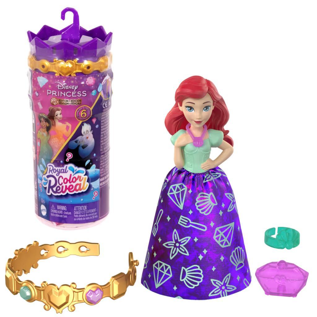 Boneca Disney Princesas Royal Color Reveal Nova Série Brinquedo Infantil Criança Menina Colecionável Mattel