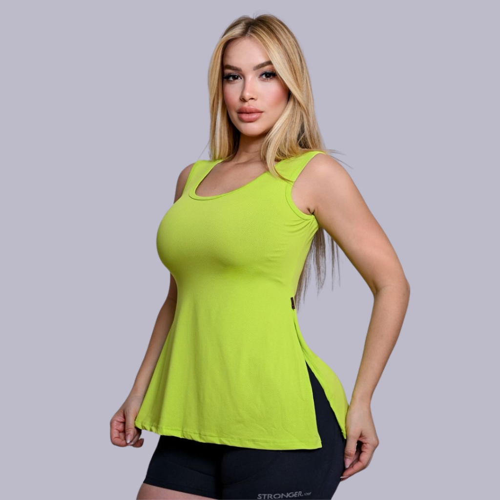 Regata Poliamida Dry Fit Feminina Blusinha Para Academia Treinos Fitness Blusa Para Malhar Fresca Tecido Premium Macio
