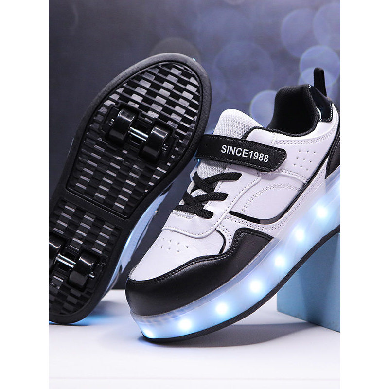 [Featured Selection] Colorful flashing lights children's roller skates, girls' roller skates, boys' student sports dual-