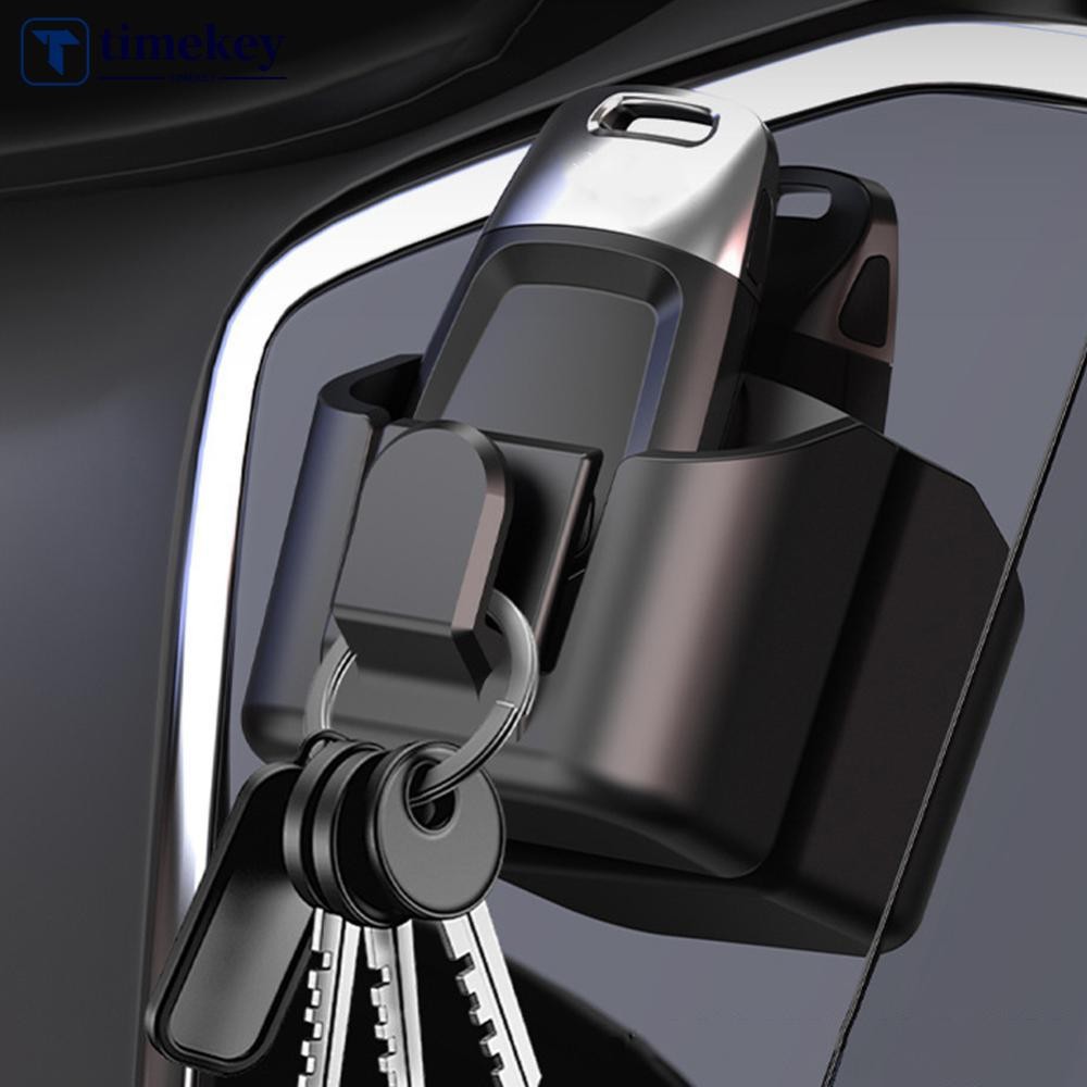 TIMEKEY Universal Car Dashboard Organizer Caixa Porta-Chaves Com Gancho | Acessório Interior Da De Armazenamento Do Cons