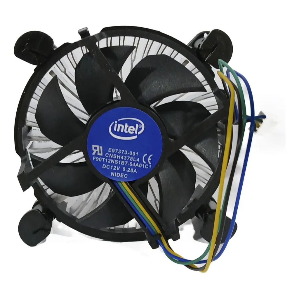 CPU Cooler Processador Intel LGA 1156 1155 1150 1151 1200 2400RPM Silencioso para CPU PC