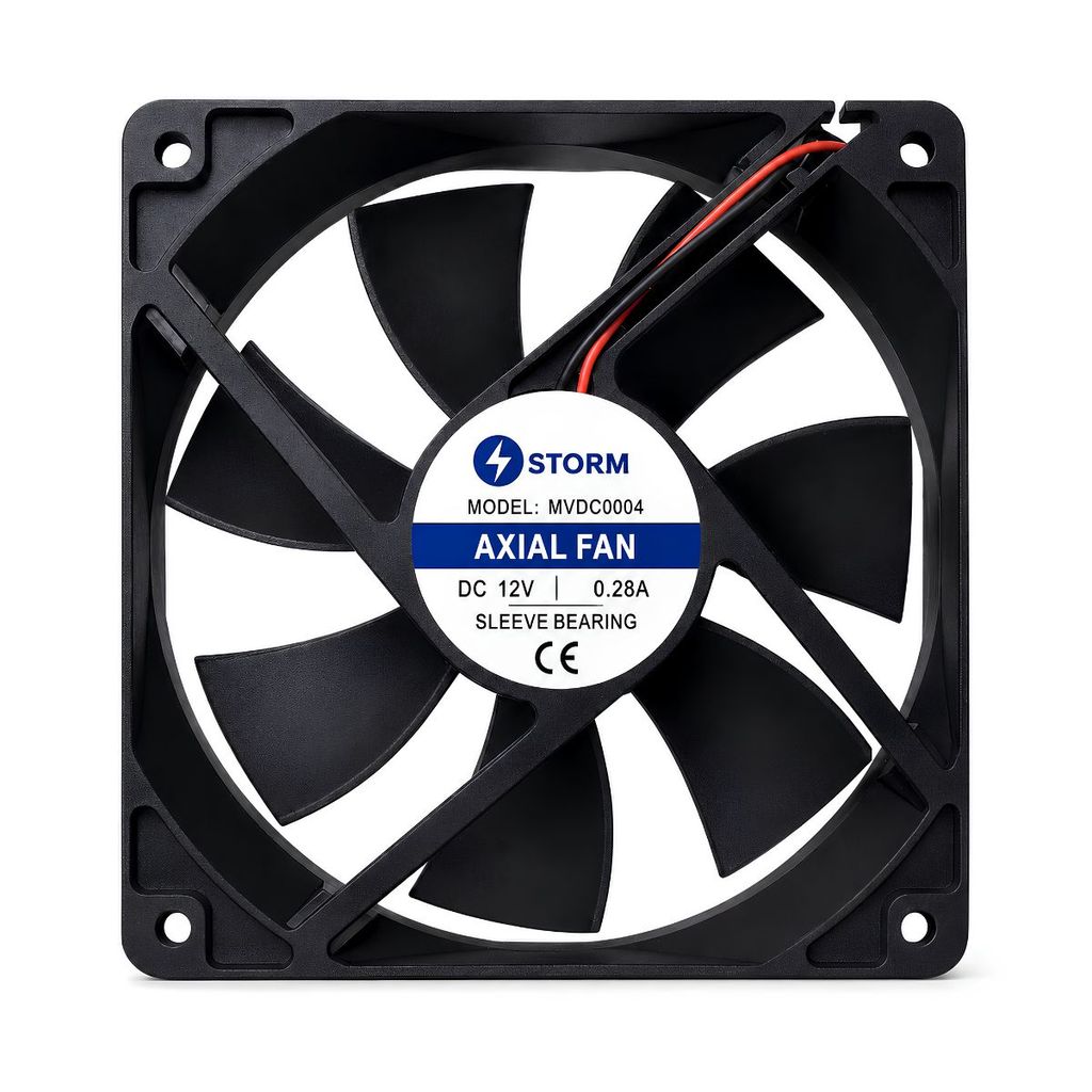 Cooler Microventilador Storm 2400 RPM 12V 120X120X25mm Preto - MVDC0004
