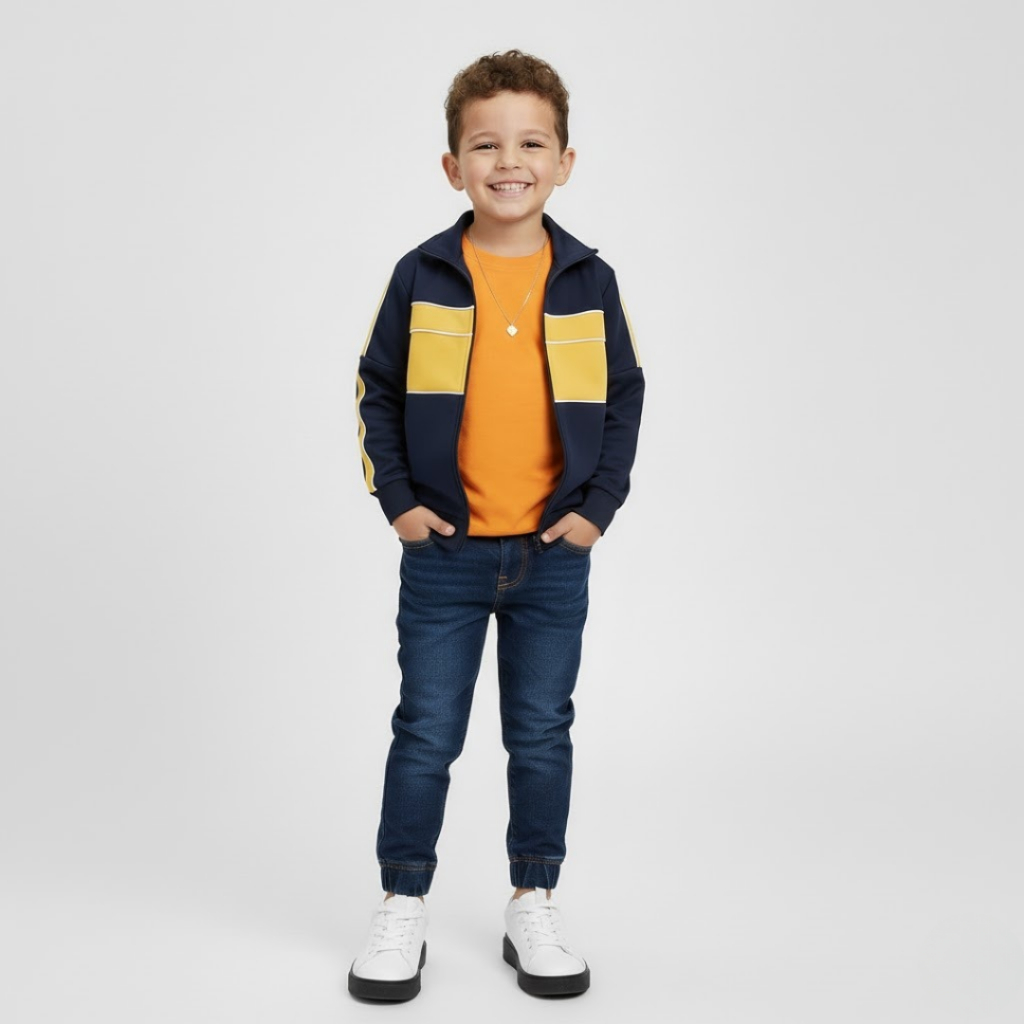 Calça Jogger  infantil 6 ao 8 Jogger Menino Volta As Aulas