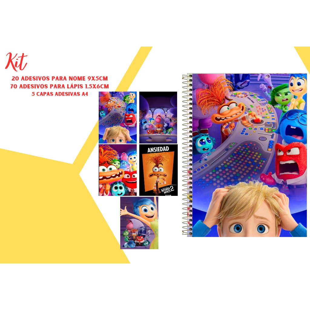 Kit volta as aulas.Capas e adesivos personalizados para personalizar e identificar seus materiais!!!