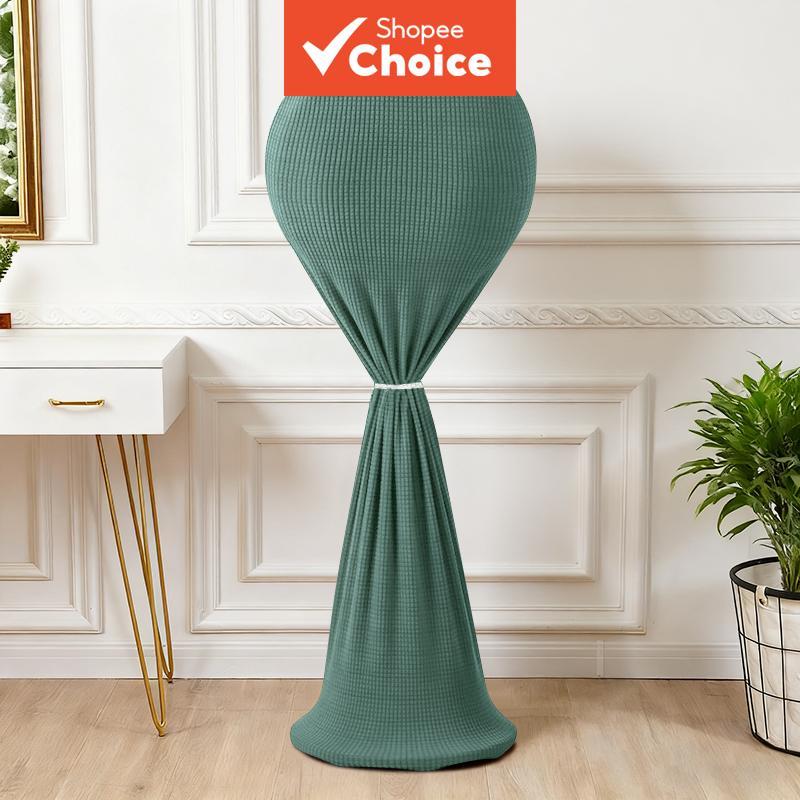 2026 Jacquard Elástico Ventilador Poeira Cobre Cobertura Completa Protetor Cor Sólida Torre Elétrica Universal Capa De A