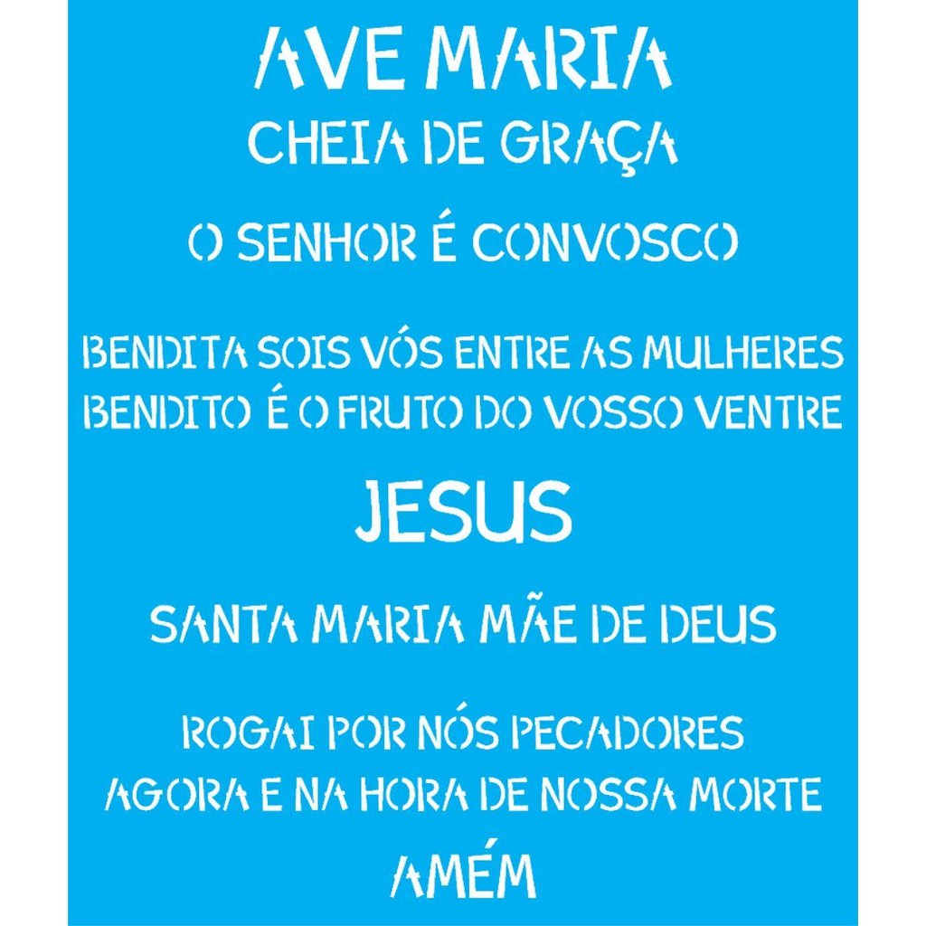 Stencil OPA 20x25 2193 Oração Ave Maria