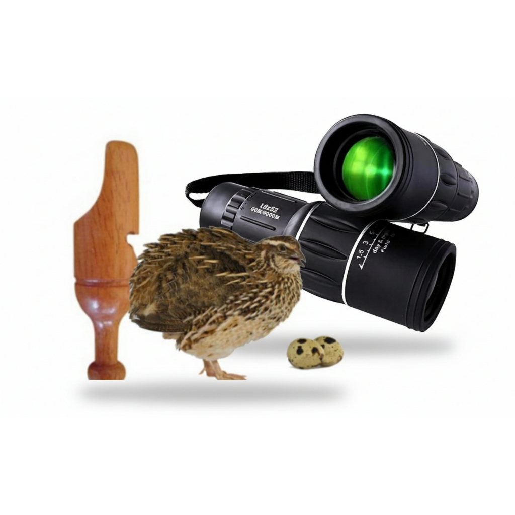 Luneta Monóculo Apito Profissional Codorna Observar Aves