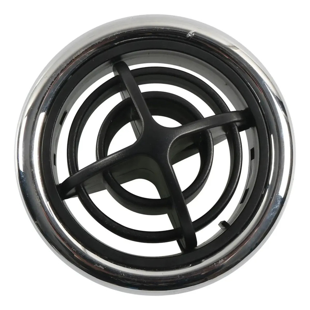 87mm Saída De Ar Circular Cromada Giratória Ventilação Ar Condicionado Para Trailer, Van, Ônibus, Barco E Motorhome