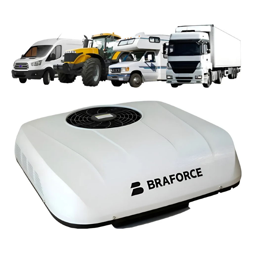 Kit Ar Condicionado Elétrico P/ Teto Caminhão/motorhome 12v e 24v