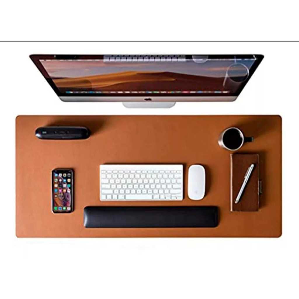 Mousepad Desk Pad Extra Grande  Office 70x30 Cor Caramelo
