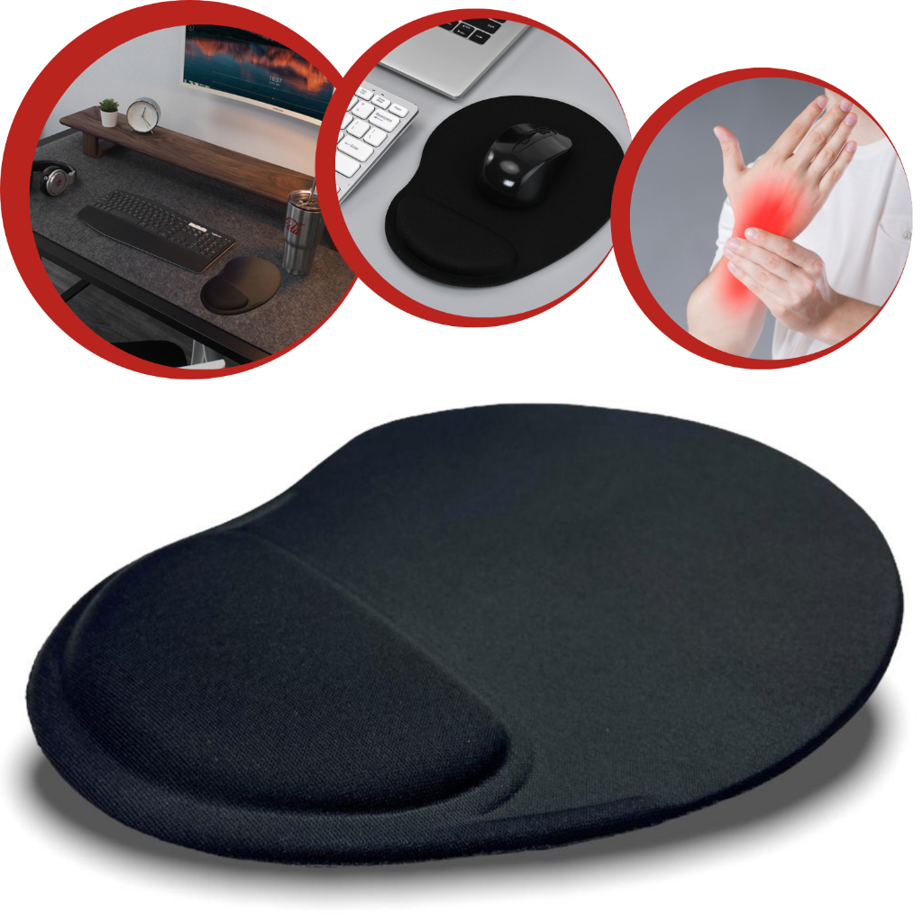 Mousepad Ergonômico Apoio Punho Anti-ler Home Office Gamer