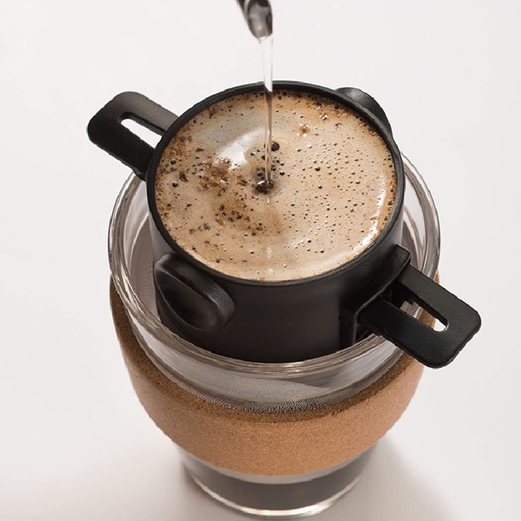 Mini Filtro Coador Café Reutilizável Dobrável Suporte Garrafa Passador Portátil Cozinha Viagem