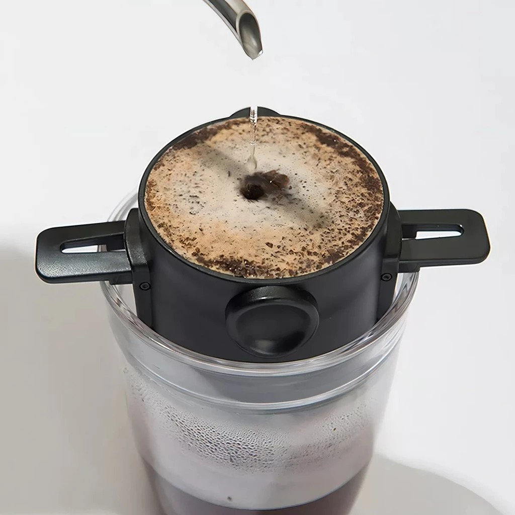 Mini Filtro Coador Café Portátil Reutilizável Suporte Dobrável Copo Cafeteira Processa Garrafa