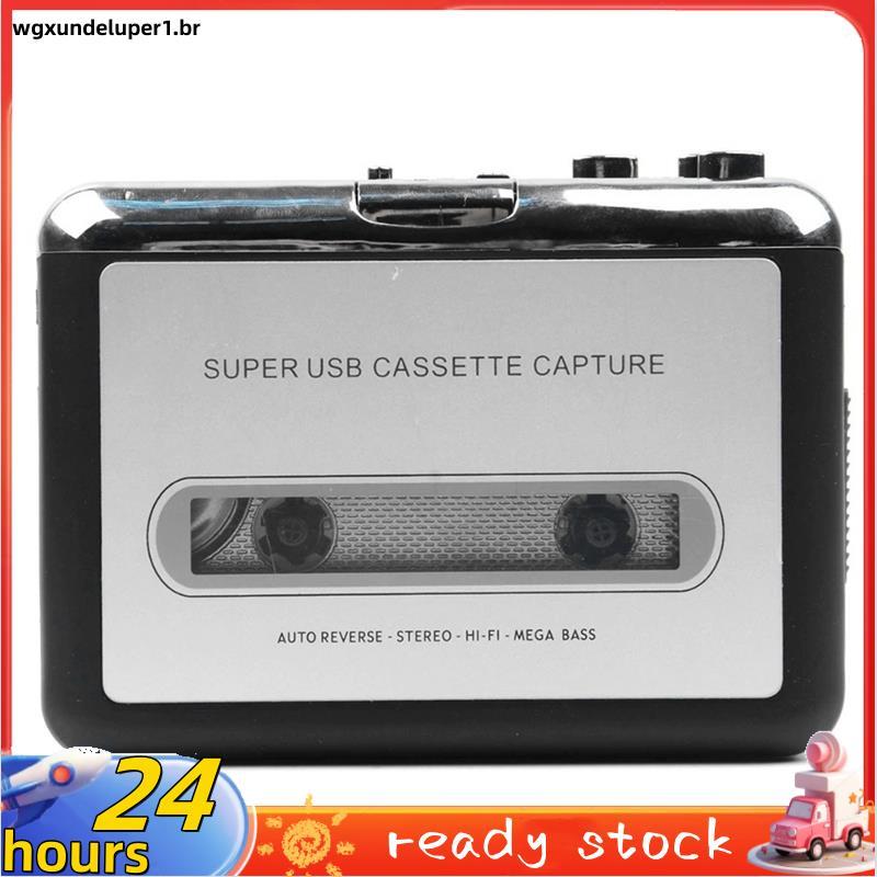 Cassete Player Gravador USB C Fita Portátil Para MP3 Conversor Tipo-Captura Áudio Música Rádio