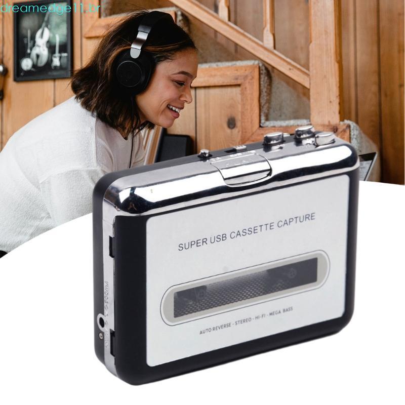 dreamedge11 Cassette Player USB Para MP3 Conversor Captura Music