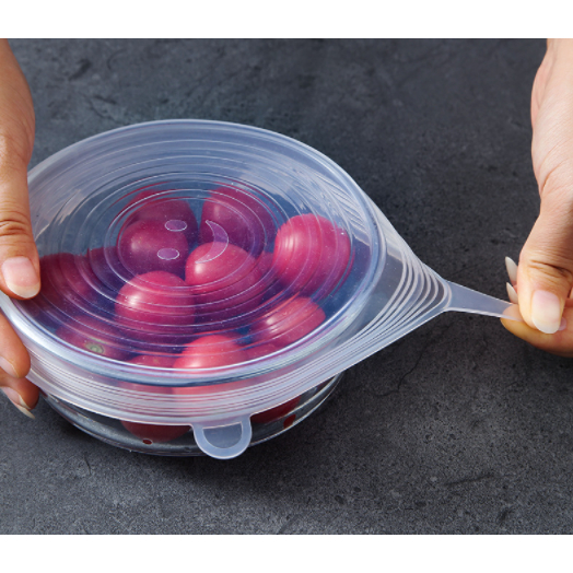 12 Peças Tampas Panela Silicone Universal Reutilizável Elástica Tampas Silicone Rotundidade