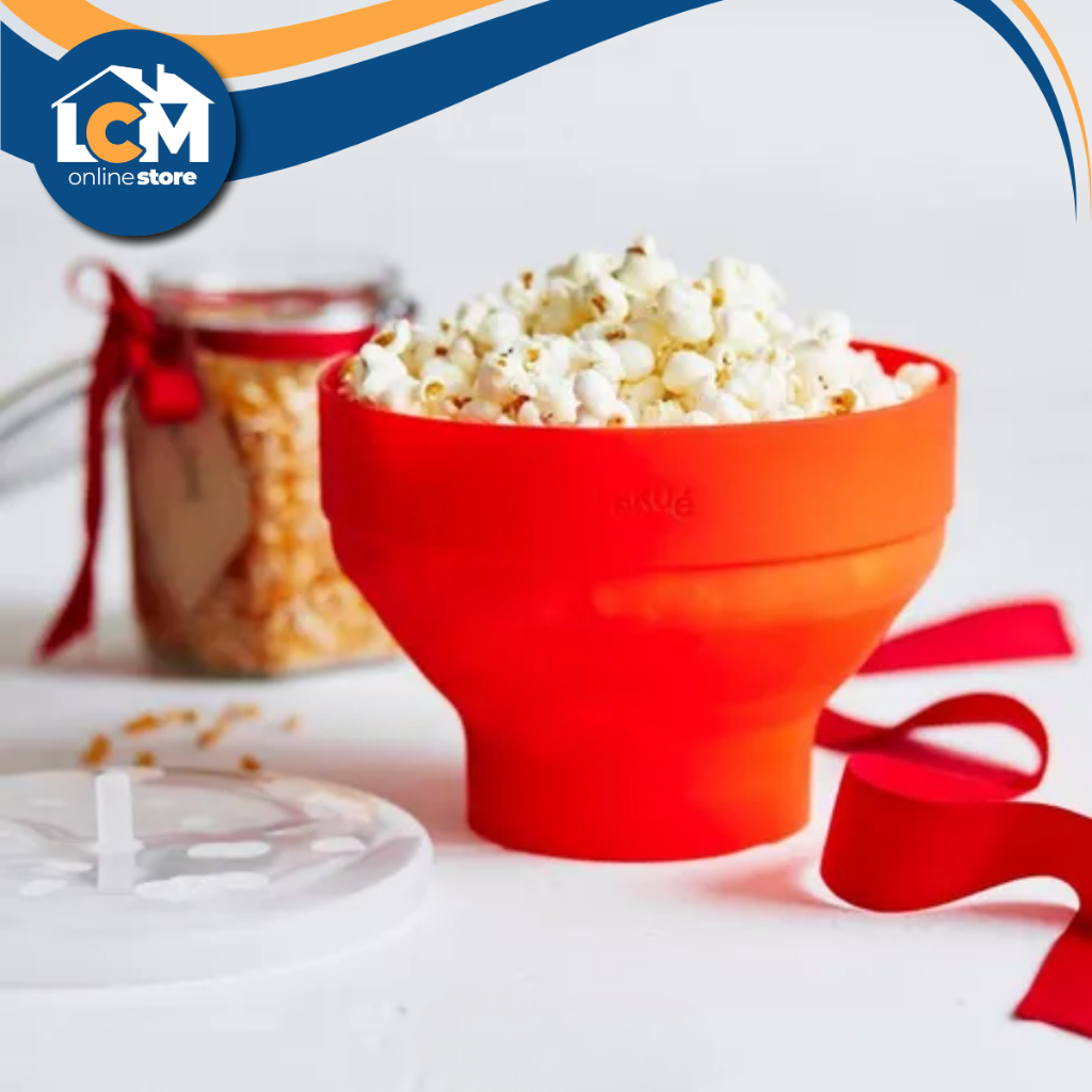 Pipoqueira de Silicone Micro-ondas Retrátil 🍿✨ Sem Óleo Pipoca Rápida e Saudável Com Tampa Livre BPA