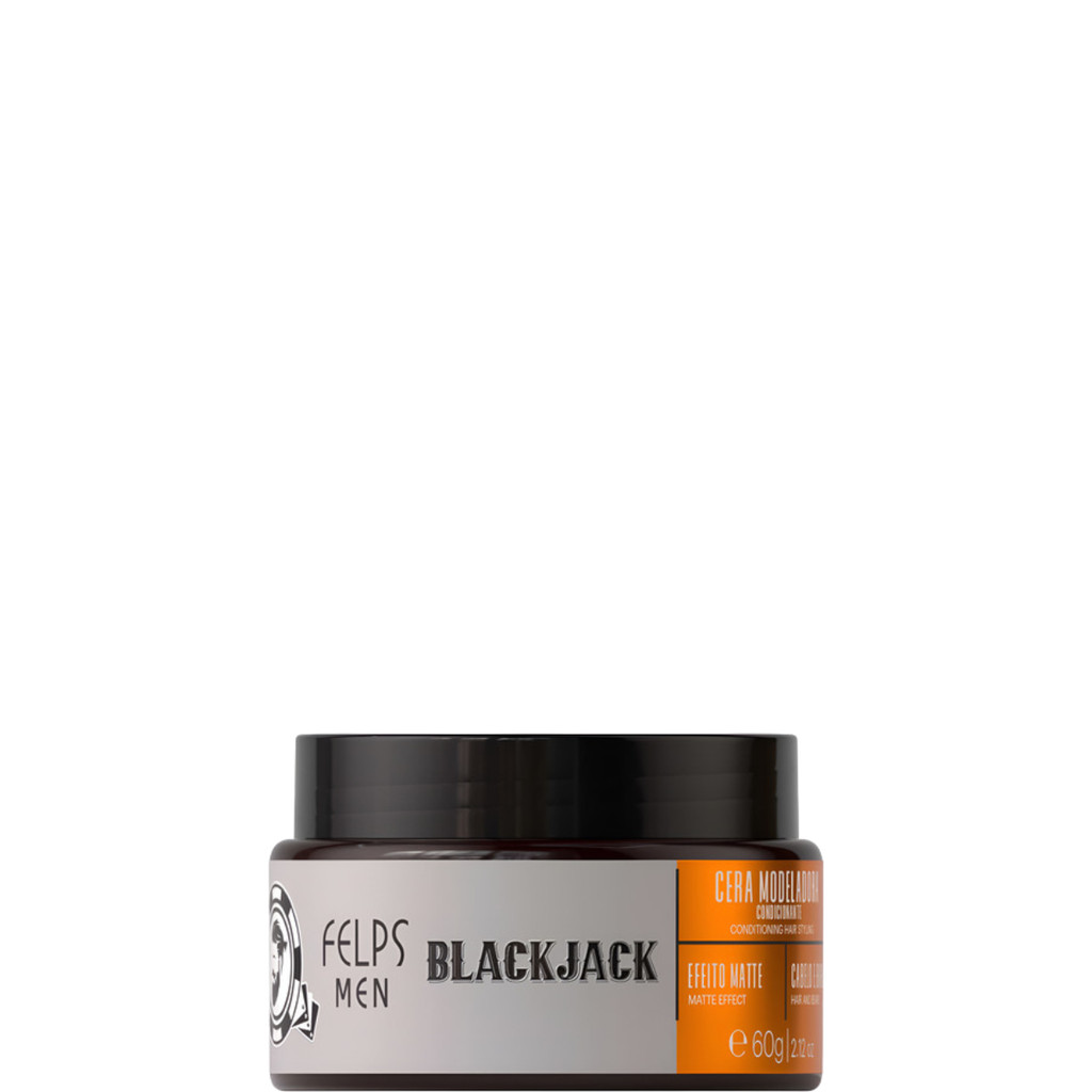 Cera Modeladora Efeito Matte Black Jack Felps Men - 60g