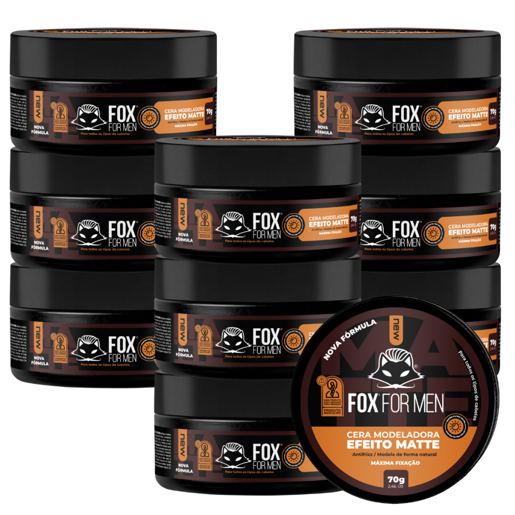 CERA MATTE 70G - FOX FOR MEN 10 UNIDADES