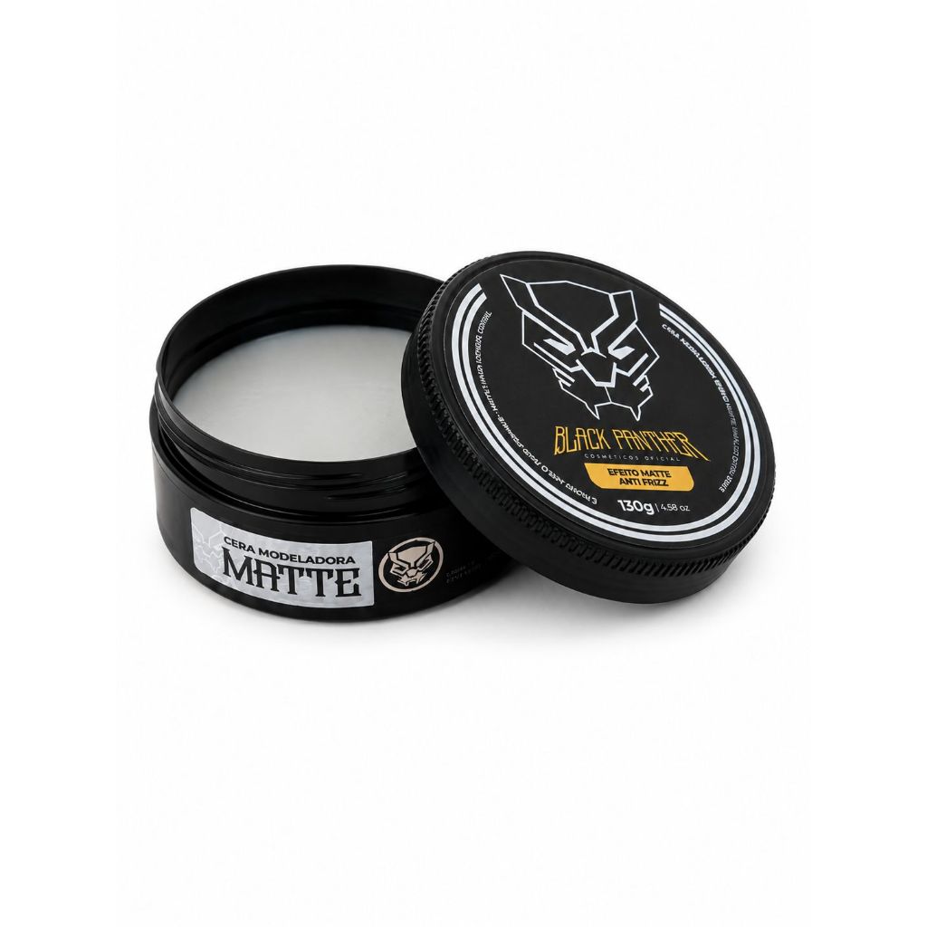 Cera Modeladora Efeito Matte Fixação Extra Forte 130g - Black Panther