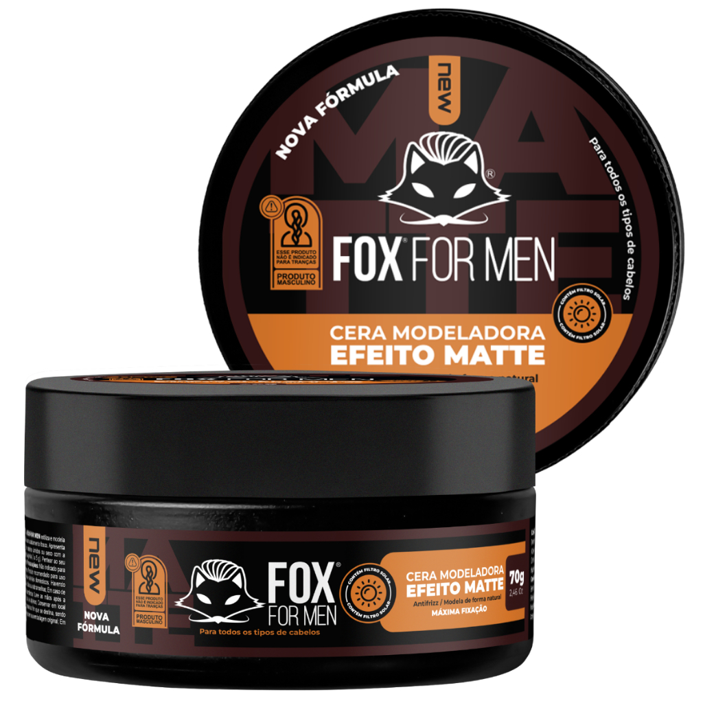 Cera Modeladora Matte Fox For Men 70g 2-Unidades