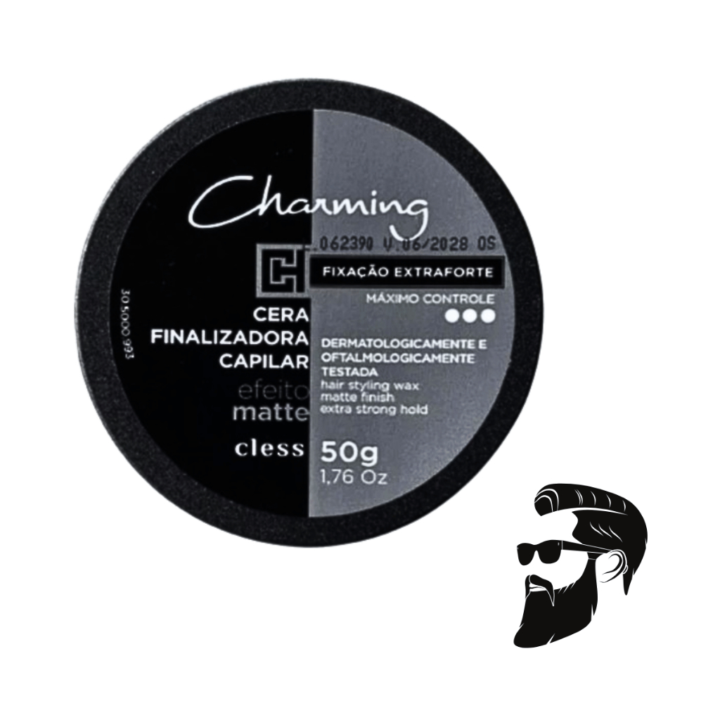 Cera Finalizadora Masculina Gel Efeito Matte Fixação Extra Forte Charming Men | Cless