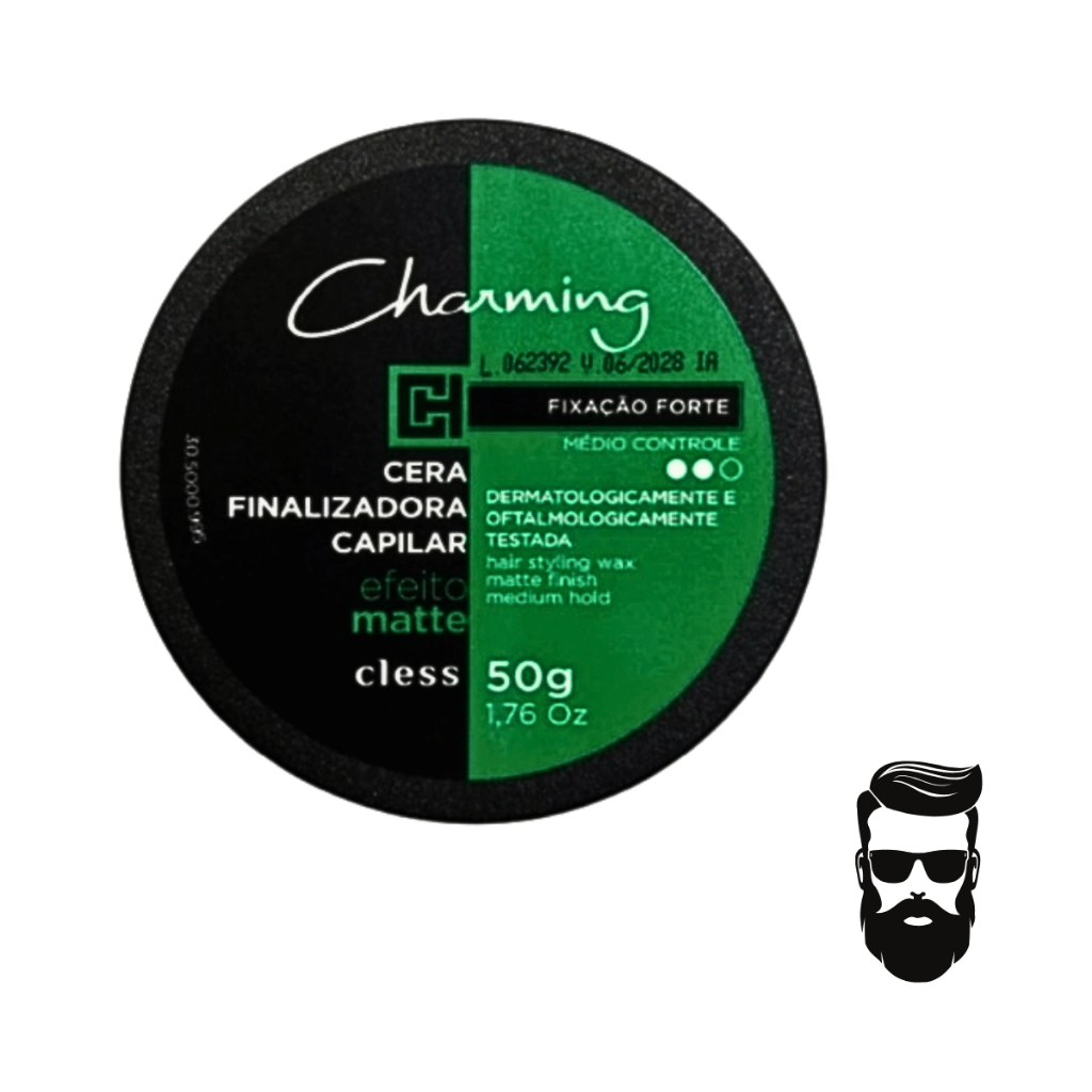 Cera Finalizadora Masculina Charming Men Gel Efeito Matte Fixação Forte | Cless
