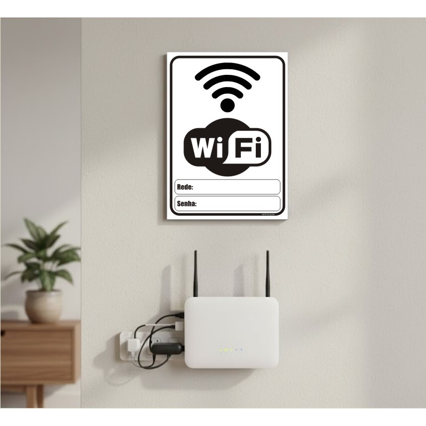 Quadro de Senha Wi-Fi | Não Pergunte Mais! | Decoração Prática