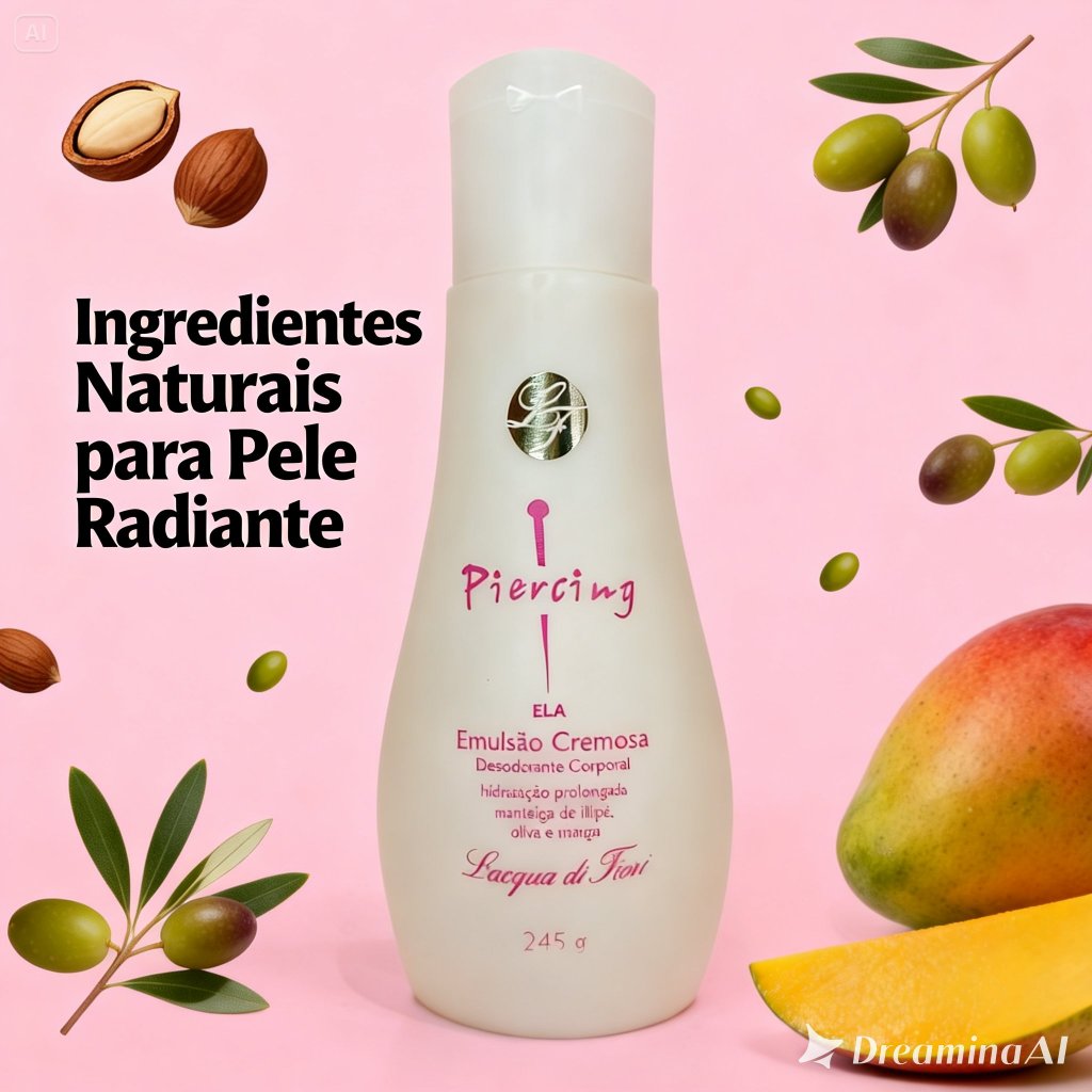 Creme Hidratante Feminino Piercing Ela - Lacqua di Fiori