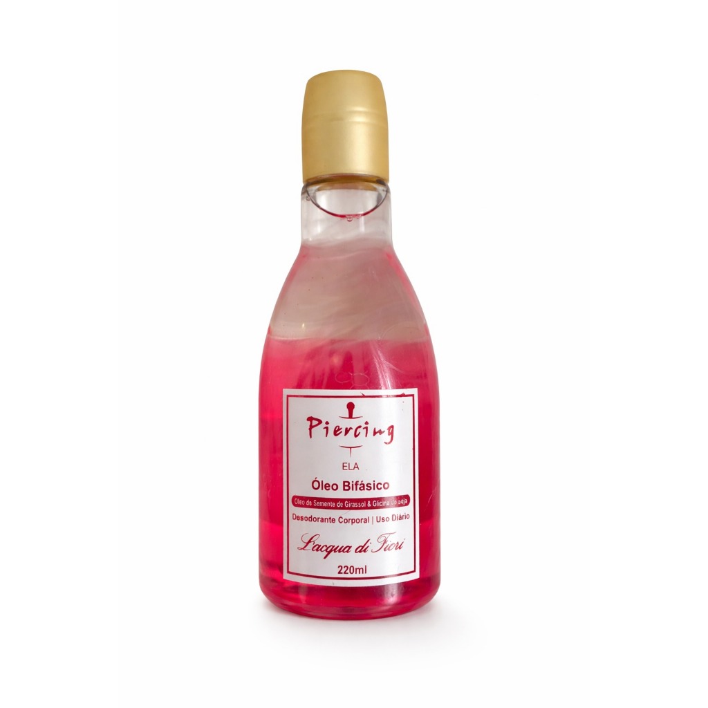 Óleo Bifásico Corporal Piercing Ela Feminino Lacqua di Fiori 220ml
