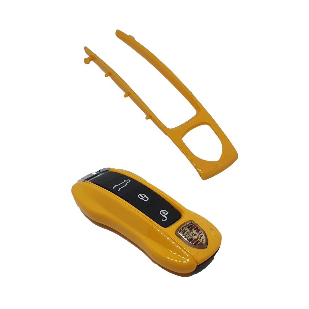 Case Chave Porsche Sup Amarelo 911 Cayenne Boxster Panamera