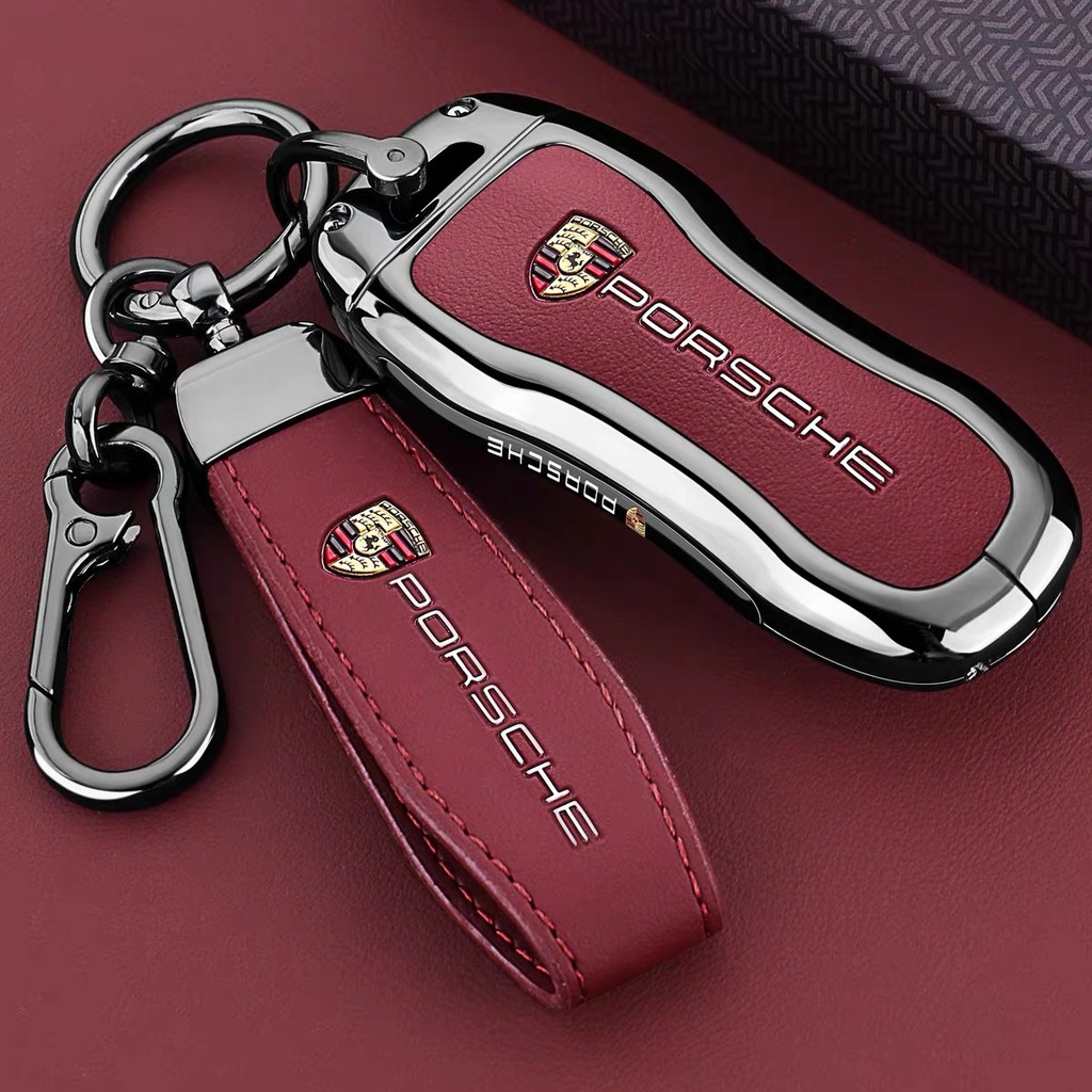 Adequado para capa de chave de Porsche Cayenne, Taycan, Panamera, Macan, 911 para homens.