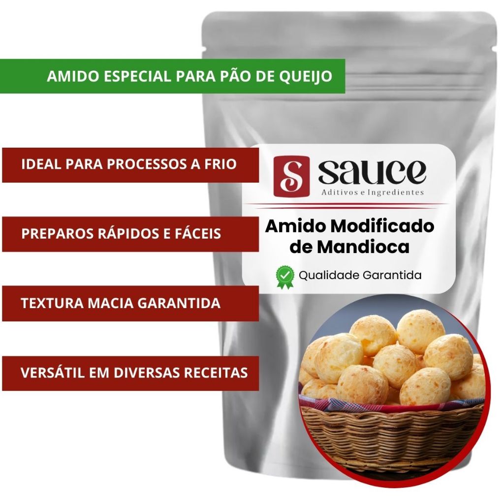 Amido Modificado Para Pão De Queijo - 1kg [Mandioca]