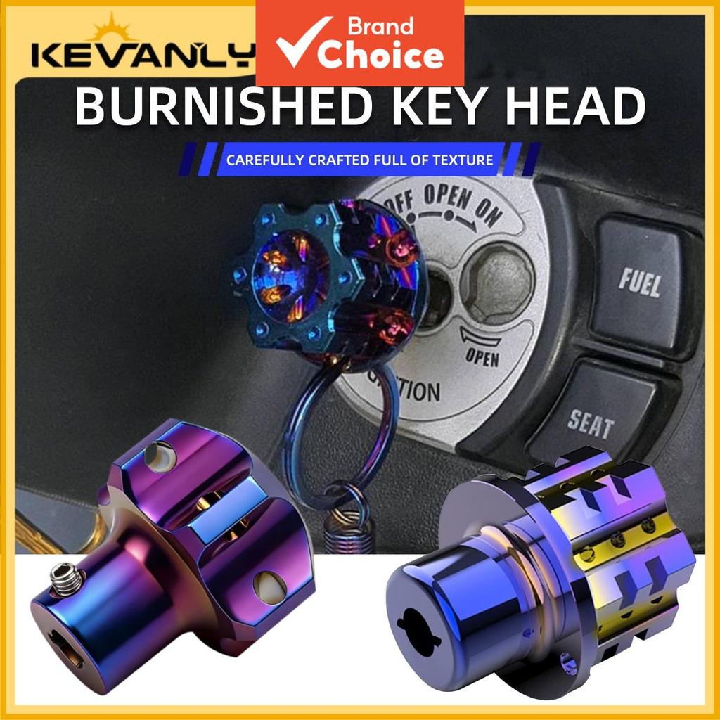 KEVANLY CNC Titanium Key Head Cover Modificado DIY Chaveiro Para Motocicleta Barco